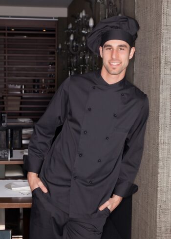 Chaquetas cocina m/l cierre con "chupos"