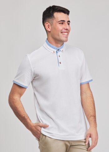 POLO UNISEX M/C PIQUE C.BLANCO 001