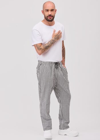 PANTALÓN UNISEX CINTURA ELASTICA VICHY
