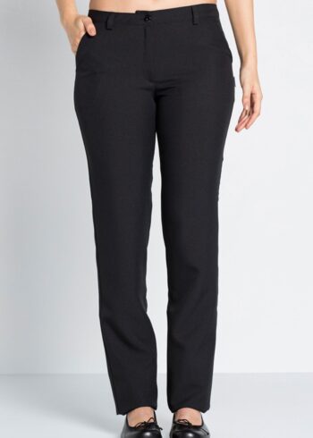 Pantalón mujer con cinturilla plana y cremallera