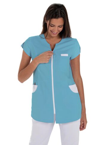 Chaqueta mujer microfibra azul