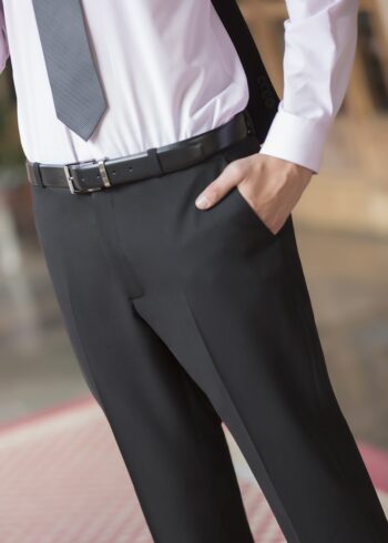 PANTALÓN HOMBRE SIN PINZAS CONFORT NEGRO 000