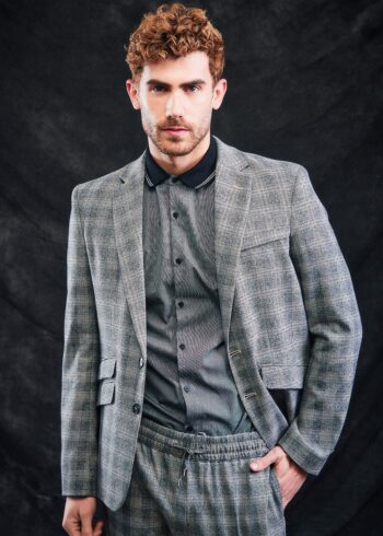 BLAZER UNISEX SLIM FIT CONJUNTO CUADROS