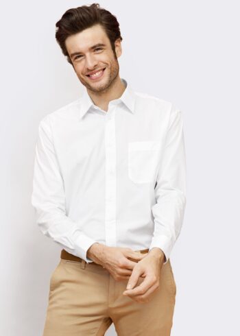 CAMISA HOMBRE POPELÍN MANGA LARGA