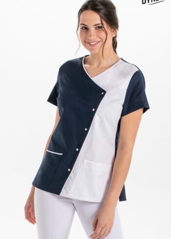 CHAQUETA M/C BICOLOR AZUL