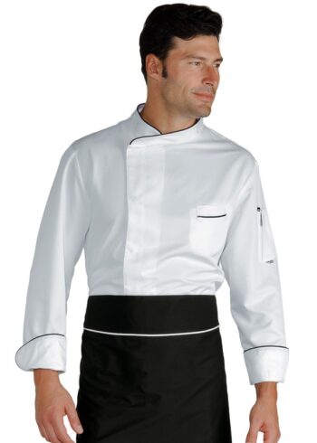 Chaqueta Cocina Bilbao 059330 Blanco/Negro