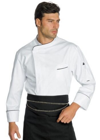 Chaqueta Cocina Wimbledon 059811 Blanco/Negro