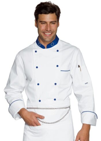 Chaqueta Cocina Eurochef 057099 Blanco/Euro