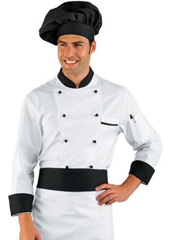 Chaqueta Cocina Royal Chef 059200 Blanco/Negro