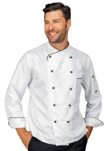 Chaqueta Cocina 058330 California Slim. Blanco