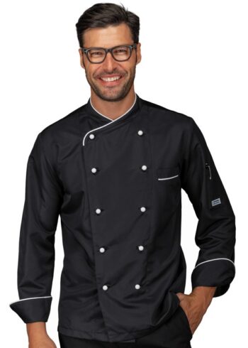 Chaqueta Cocina 058331 California Slim. Negro