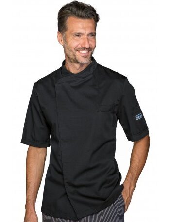 CHAQUETA COCINA TOKYO UNISEX NEGRO MC