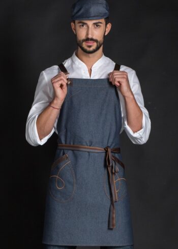 Delantal denim push-up
