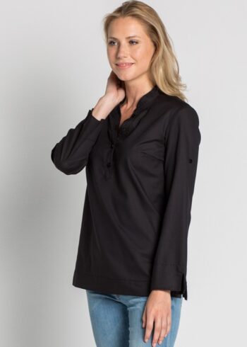 Camisa mujer "arenasmar" negra