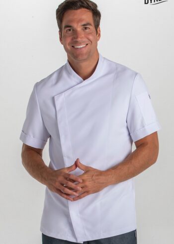 Chaqueta cbro.cocina microfibra blanca m/c