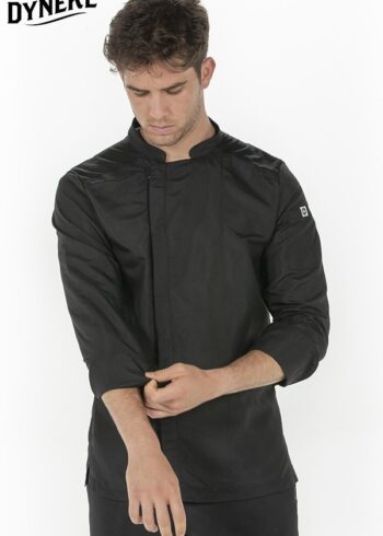 Chaq.caballero cocina microfibra negra