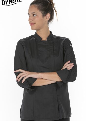 Chaq.mujer cocina microfibra negra