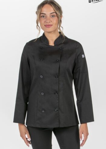 Chaqueta negra de cocina mujer