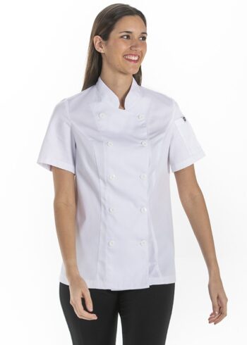 Chaqueta blanca cocinera m/c