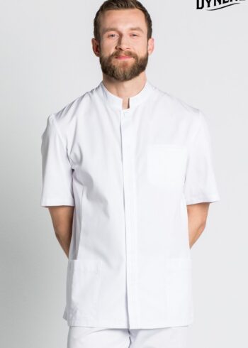 Chaqueta caballero manga corta blanca