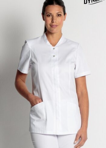 Chaqueta señora manga corta blanca