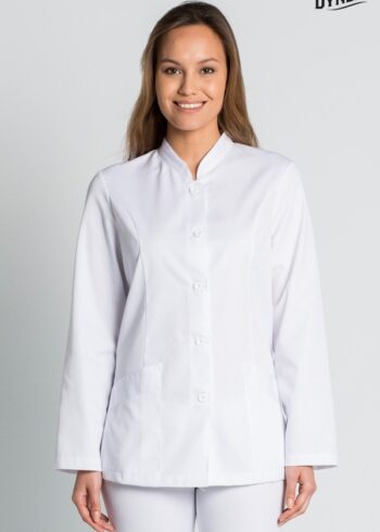 Chaqueta básica blanca manga larga