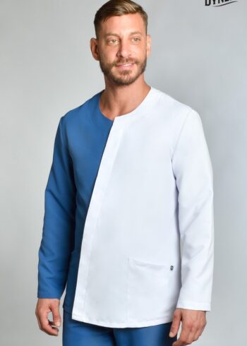 Chaqueta hombre asimétrica azul