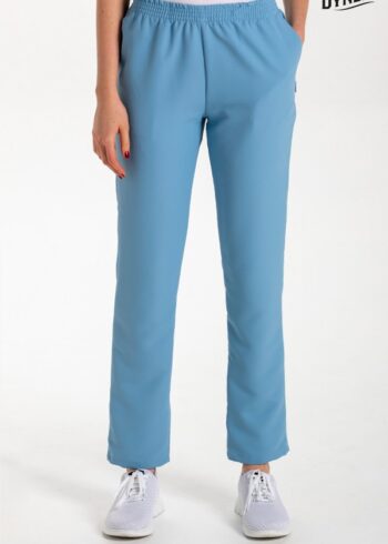 Pantalón c/ bolsillos microfibra azul denim
