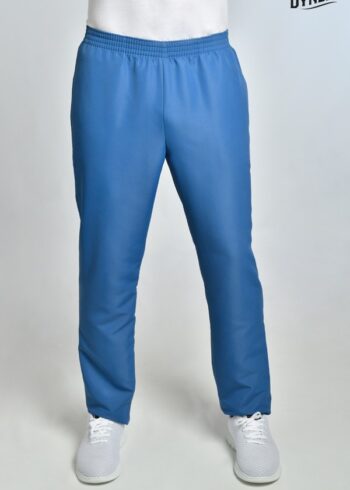 Pantalón microfibra azul con bolsillos