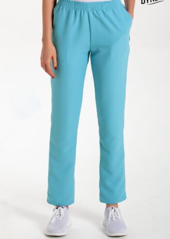 Pantalón microfibra azul porcelana con bolsillos
