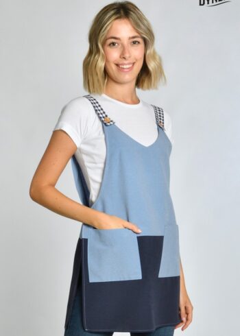 Estola de comercio loneta azul