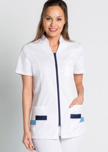 Chaqueta contraste azul