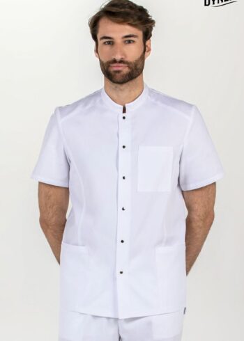 Chaqueta hombre m/c cuello mao blanca