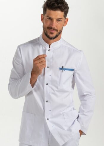 Chaqueta caballero contraste azul