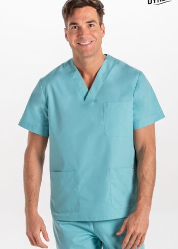 Blusón sanitario unisex azul porcelana