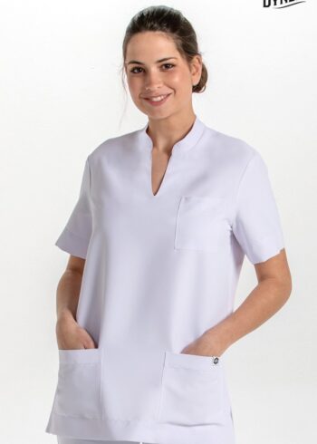 Blusón unisex microfibra blanca