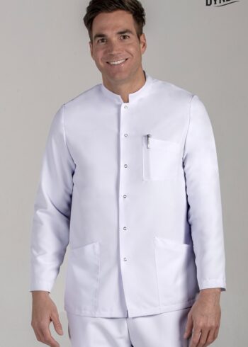 Chaqueta unisex m/l microfibra blanca