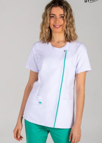 Chaqueta sra.blanca tapeta verde