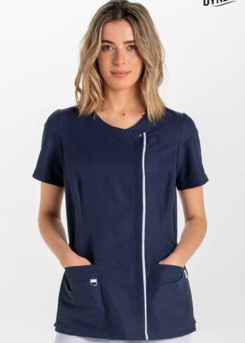 Chaqueta sra.azul marino tapeta gris