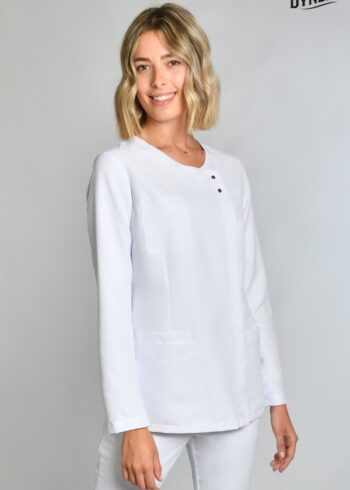 Chaqueta srta. Microfibra blanca