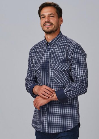 CAMISA HOMBRE SLIM FIT CUADROS FAUSTO