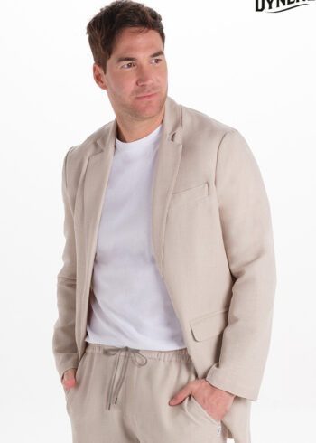 Chaqueta levita hombre beige
