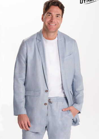 Chaqueta levita hombre celeste