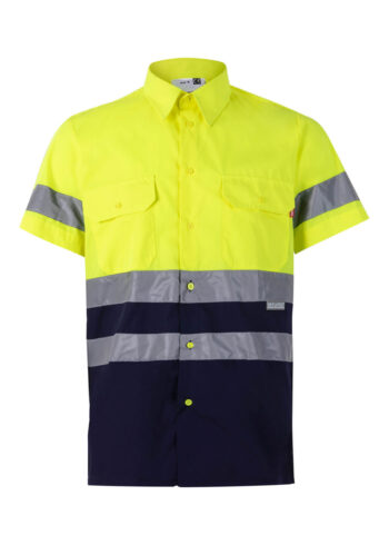 Camisa bicolor manga corta Alta Visibilidad
