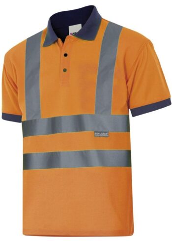 Polo bicolor manga corta