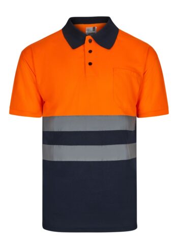 Polo bicolor manga corta