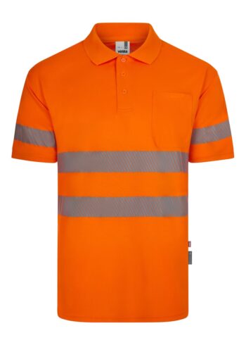 Polo poliéster reciclado manga corta de cinta segmentada
